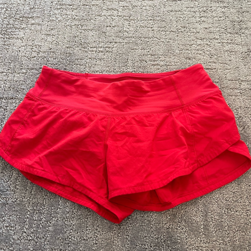 Lululemon Running Shorts - Red, Size 0